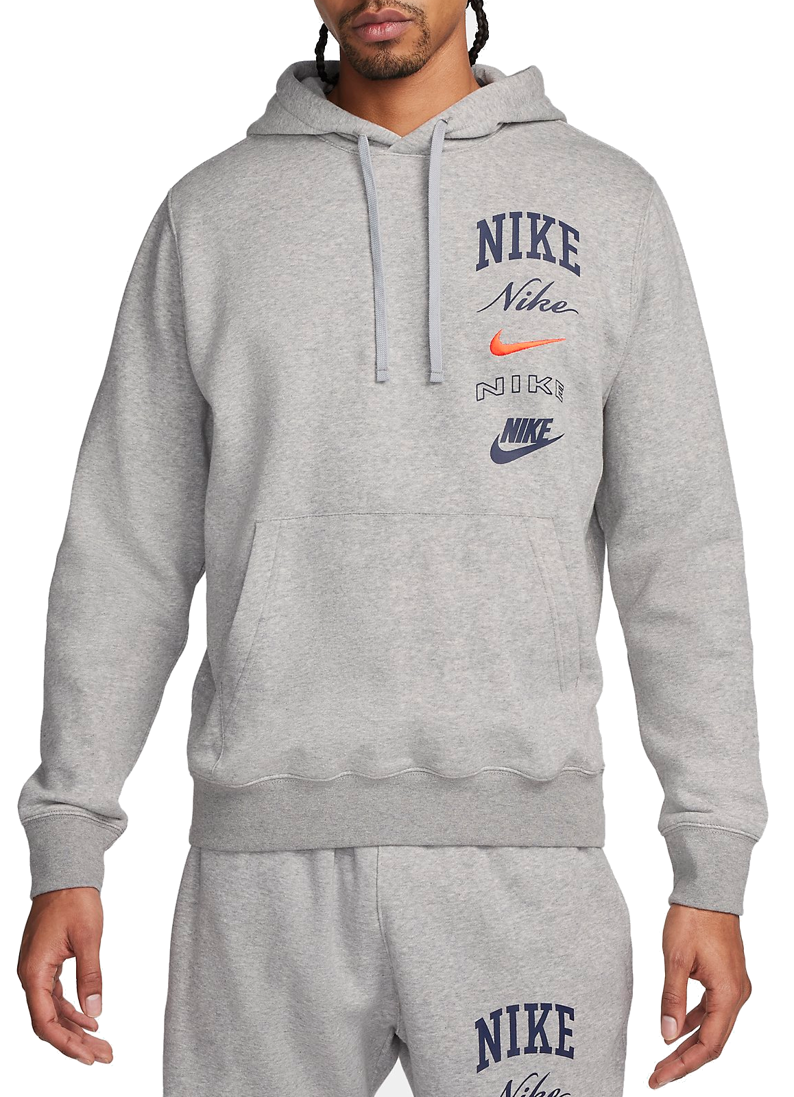 Sweatshirt met capuchon Nike M NK CLUB BB PO HDY STACK GX